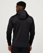 Alpyrex Proflux Poly Fleece Full Zip Hoodie Jet Black Asphalt (1)